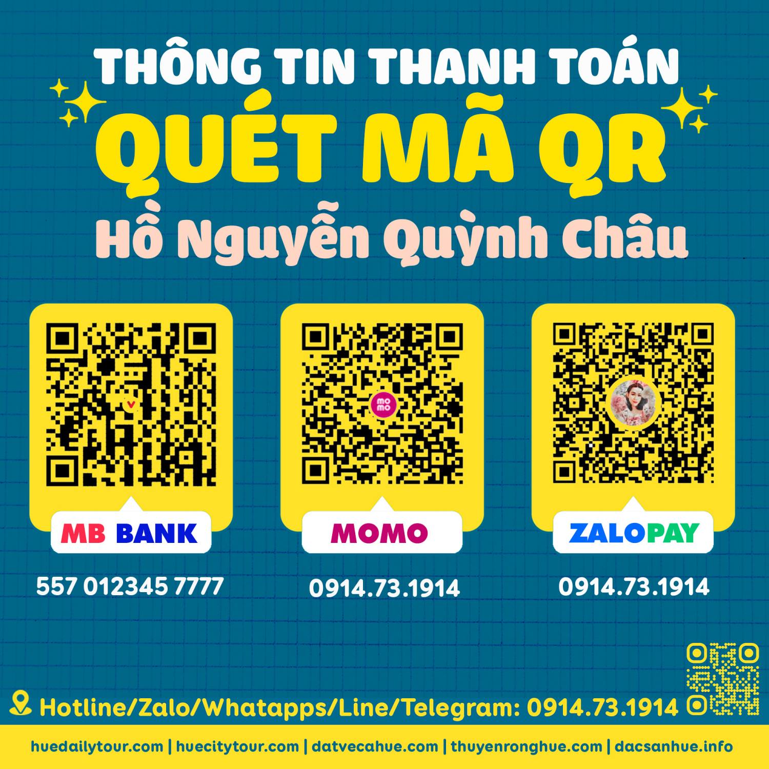 QR Thanh toán Thuyền Rồng Huế